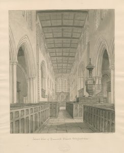 Interno della Chiesa di Tamworth da John Buckler