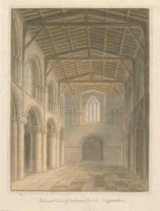 Interno della Chiesa Priorale di Tutbury da John Buckler