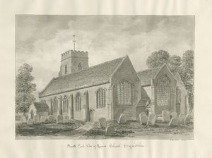 Chiesa di Kinver: disegno a seppia da John Buckler