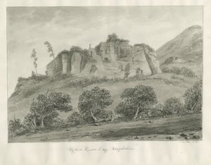 Kinver Edge: disegno seppia da John Buckler
