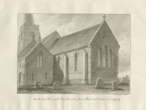 Lichfield - Presbiterio della Chiesa di San Michele: disegno a seppia