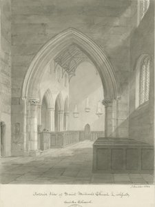 Lichfield - Interno della Chiesa di San Michele da John Buckler