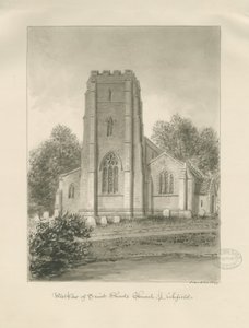 Lichfield - Chiesa di San Chad da John Buckler