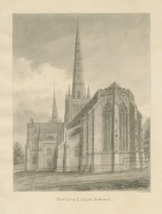 Cattedrale di Lichfield - Vista est da John Buckler