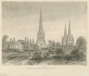 Cattedrale di Lichfield - Vista Nord da John Buckler
