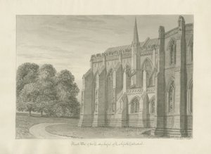 Cattedrale di Lichfield - Vista nord da John Buckler