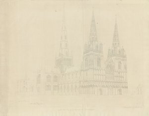 Lichfield Cathedral - Vista Nord Ovest