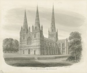 Cattedrale di Lichfield - Vista Sud-Ovest
