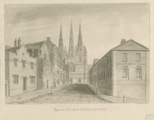 Cattedrale di Lichfield da John Buckler