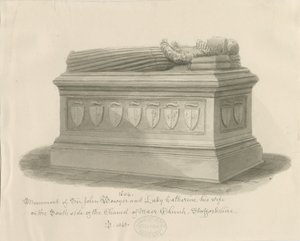 Maer Church - Monumento a Sir John Bowyer e Lady Catherine da John Buckler