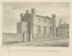 Newcastle-under-Lyme - Scuola di grammatica da John Buckler