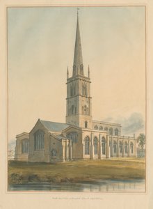 Oxfordshire - Chiesa di Burford, 1802 da John Buckler