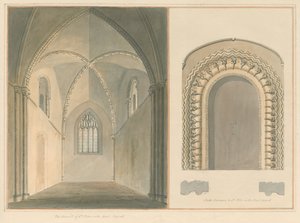 Oxfordshire - Oxford - Presbiterio e Ingresso Sud della Chiesa di San Pietro in Oriente da John Buckler