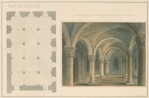 Oxfordshire - Oxford - Cripta della Chiesa di San Pietro in Oriente da John Buckler