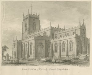 Chiesa di Penkridge: disegno a seppia