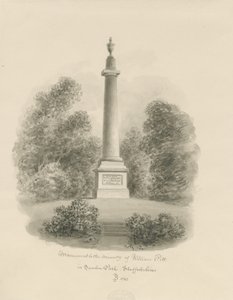 Sandon - Monumento a William Pitt da John Buckler