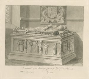 Chiesa di Seighford - Tomba di William e Mercy Bowyer da John Buckler