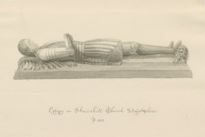 Chiesa di Shareshill - Effigie monumentale di Sir Humphrey Swynnerton da John Buckler