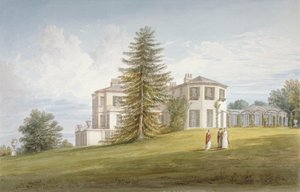 Vista sud-ovest di Bromley Hill, Bromley, Kent, 1815 da John Buckler