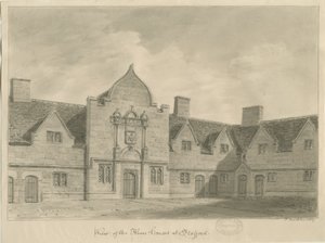 Stafford - Case di carità: disegno a seppia, 1837 da John Buckler