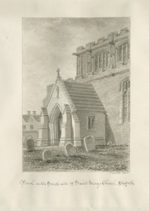 Stafford - Portico della Chiesa di St. Mary da John Buckler