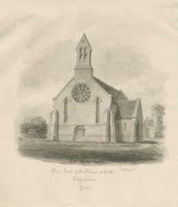 Stafford - Cappella del Sale [San Giacomo]: disegno a seppia da John Buckler