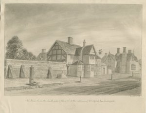 Stafford - [Il Leone Bianco]: disegno a seppia da John Buckler