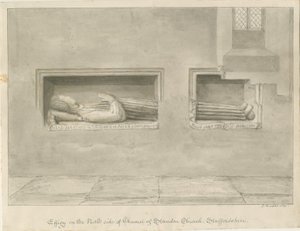 Chiesa di Standon - Tomba murale [a Nicholas Hyde] da John Buckler