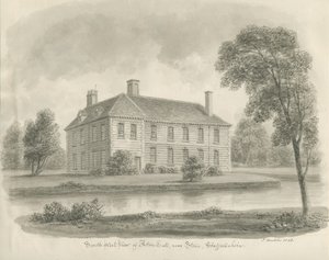 Stone - Aston Hall: disegno a seppia da John Buckler