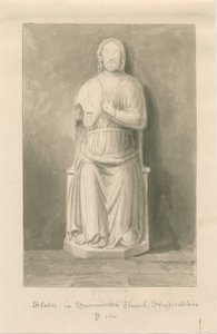 Chiesa di Swynnerton - Statua di Gesù Cristo da John Buckler