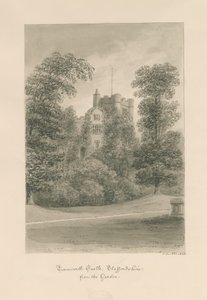 Castello di Tamworth: disegno a seppia