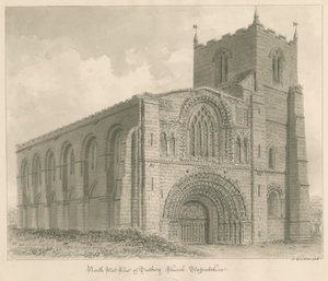 Chiesa priorale di Tutbury: disegno a seppia
