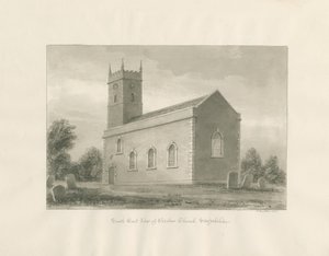 Chiesa di Warslow: disegno a seppia da John Buckler