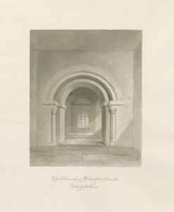 Chiesa di Waterfall - Interno del Presbiterio da John Buckler