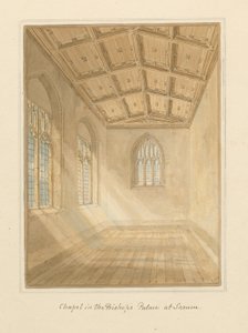 Interno della Cappella nel Palazzo del Vescovo, 1800 da John Buckler