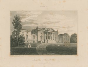 Wiltshire - Stourhead - Mansion: incisione da John Buckler