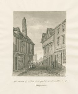 Wolverhampton - Lichfield Street: disegno a seppia da John Buckler