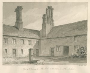 Staynors Court: disegno a seppia, 1833 da John Buckler