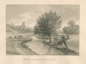 Worcestershire - Droitwich - Vista Ovest della Città da John Buckler