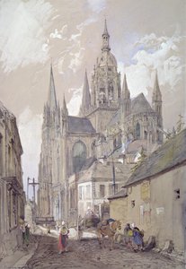 Cattedrale di Bayeux, vista da sud-est da John Burgess