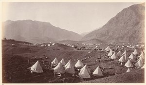 Alture di Shergai verso Ali Musjid, circa 1878 da John Burke