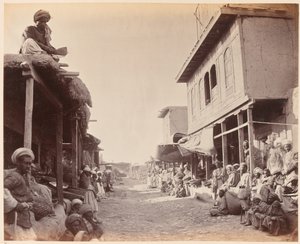 Scena di strada, Jalalabad 1879 da John Burke