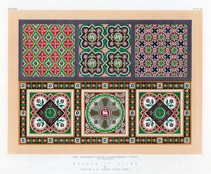 Piastrelle encaustiche, XIX secolo da John Burley Waring