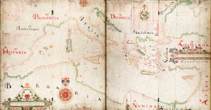 Carta dei mari Mediterraneo, Nero e Caspio da John Burston
