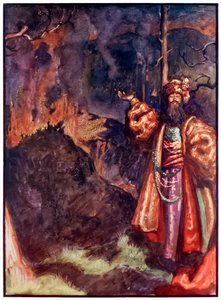 Demas da Il pellegrinaggio del cristiano da questo mondo a quello che verrà di John Bunyan (1628-1688) Illustrazione di Byam Shaw (1872-1919) da John Byam Liston Shaw