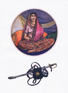 Lalila al suo amante Ferengi, illustrazione da The Garden of Kama (e altri testi dall