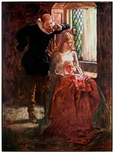 Signor Brisk e Misericordia da Il Viaggio del Pellegrino da Questo Mondo a Quello che Verrà di John Bunyan, illustrazione di Byam Shaw da John Byam Liston Shaw