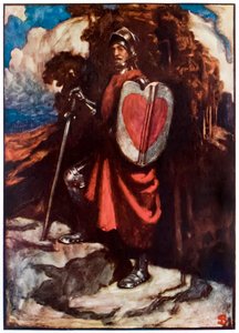 Signor Gran-cuore da Il Viaggio del Pellegrino da Questo Mondo a Quello che Verrà di John Bunyan, illustrazione di Byam Shaw da John Byam Liston Shaw