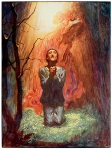 "Mr Standfast" da "Il Viaggio del Pellegrino da Questo Mondo a Quello che Verrà" di John Bunyan da John Byam Liston Shaw