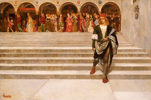Questo è un cuore su cui la regina si appoggiava da John Byam Liston Shaw